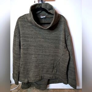 Anthropologie Saturday Sunday Fleecey Oversized Cowl Turtleneck Sz L